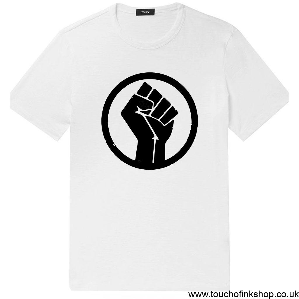 blm white t shirt
