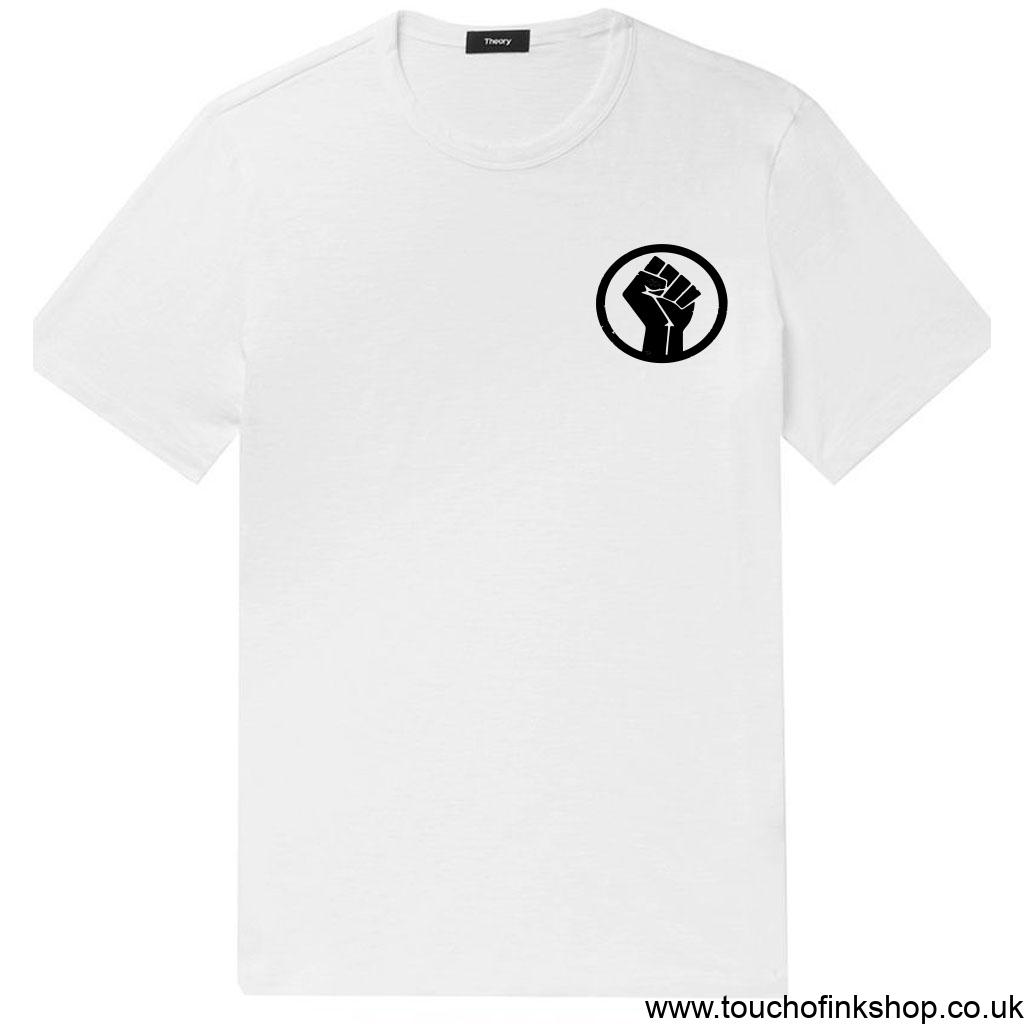 blm white tee